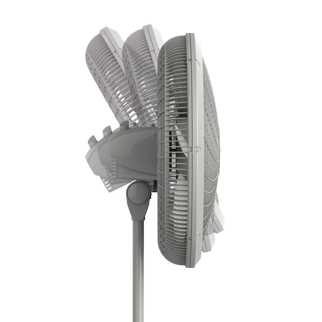 Adjustable Pedestal Fan, 3 Speeds, Gray D736249