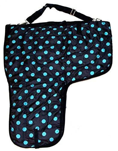 Large 420D Padded Navy Blue Western Saddle Carrier Case F373