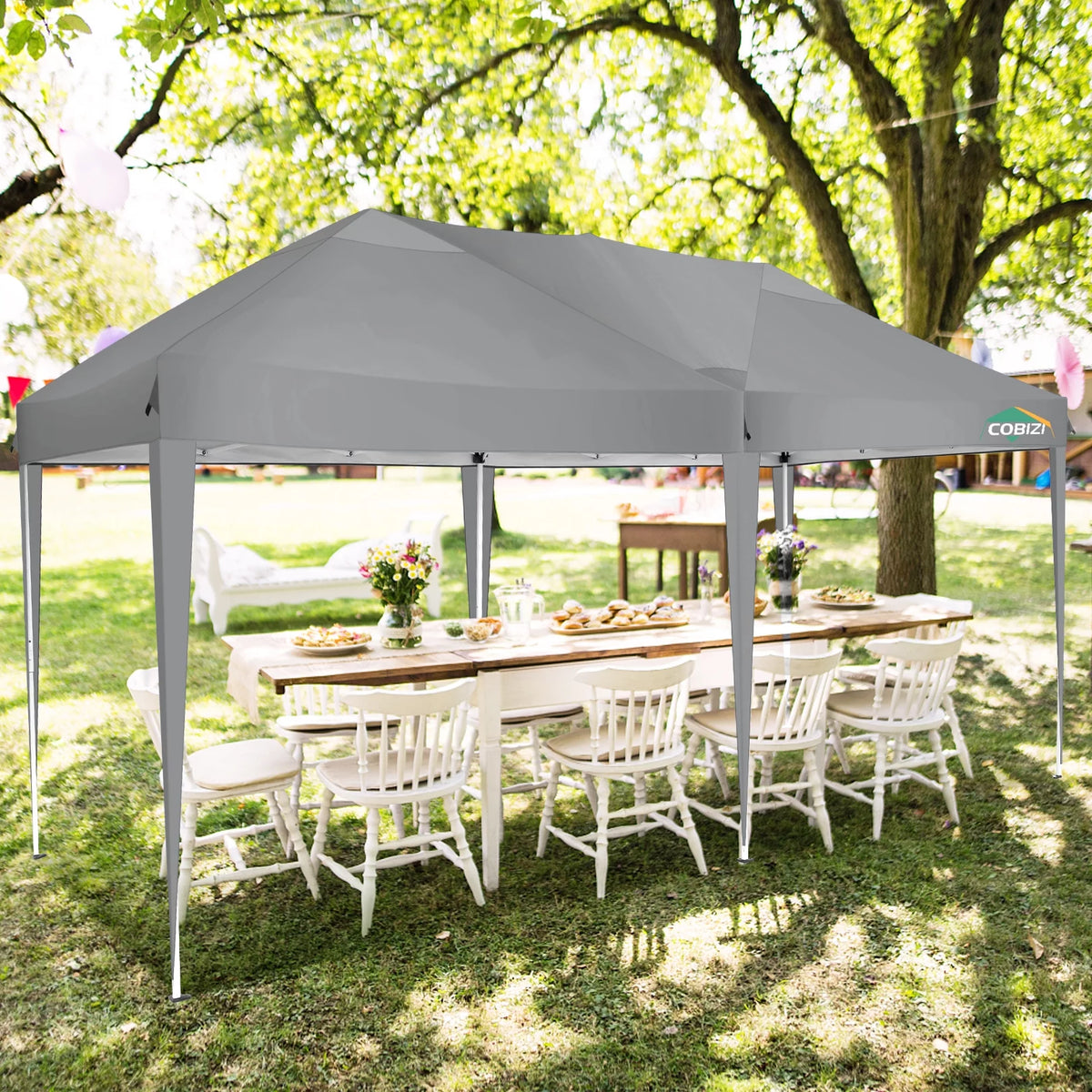 10x20 Pop up Canopy Tent with 6 Removable Sidewalls V869816