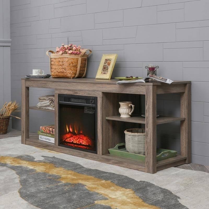 TV Stand with Electric Fireplace 43.3 W5580