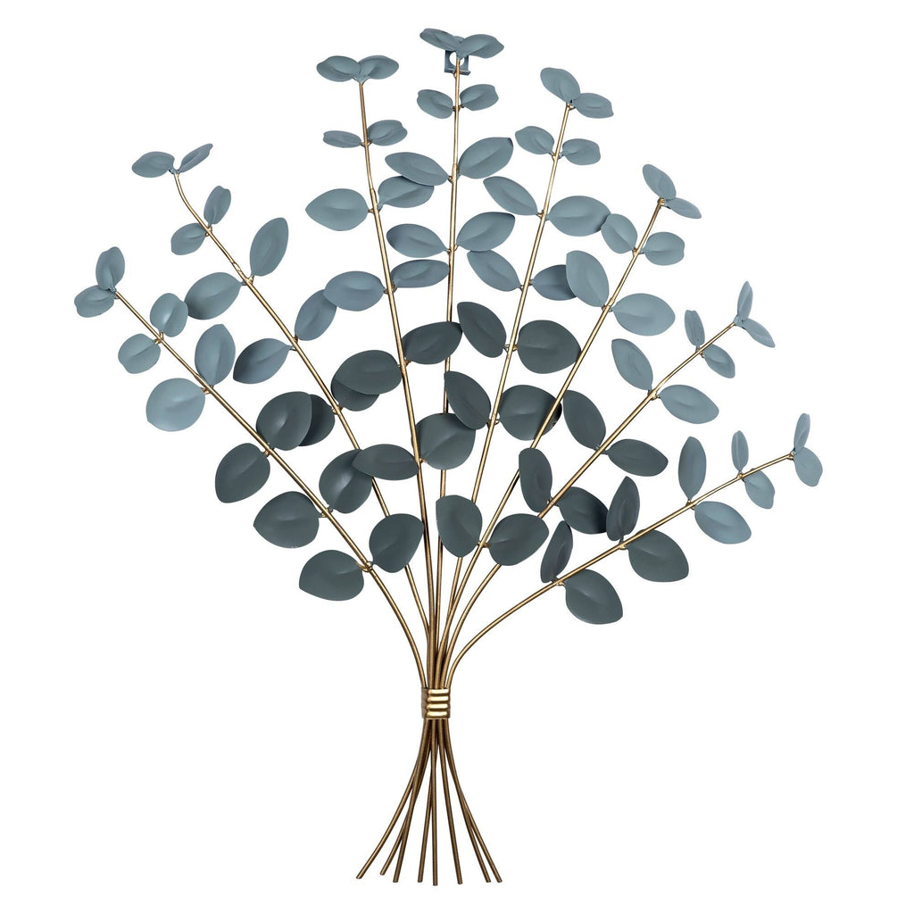 Metal Eucalyptus Bouquet Wall Decor A48057