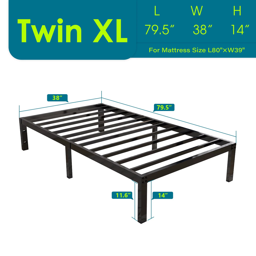 Queen Heavy Duty Metal Platform Bed Frame H506