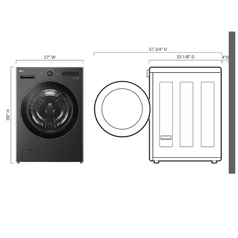 5.0 cu. ft. Stackable Smart Front Load Washer P1817