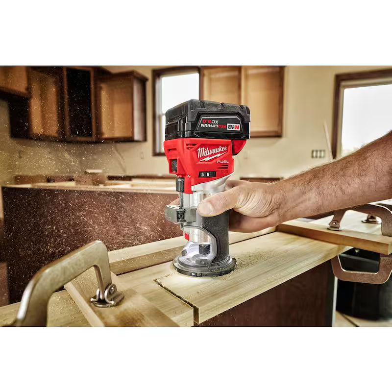 18V Brushless Cordless Compact Router with Offset Base Y582