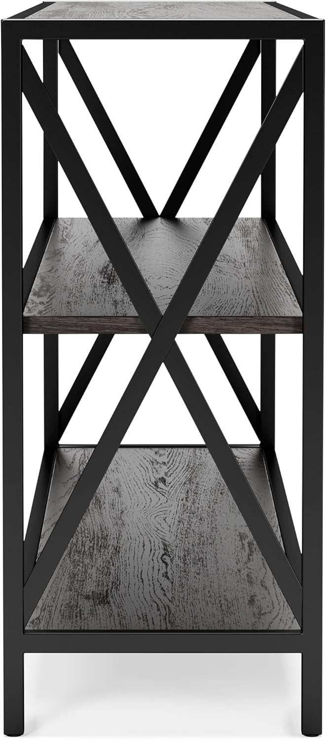 2 Tier Dark Gray Bookcase T820156