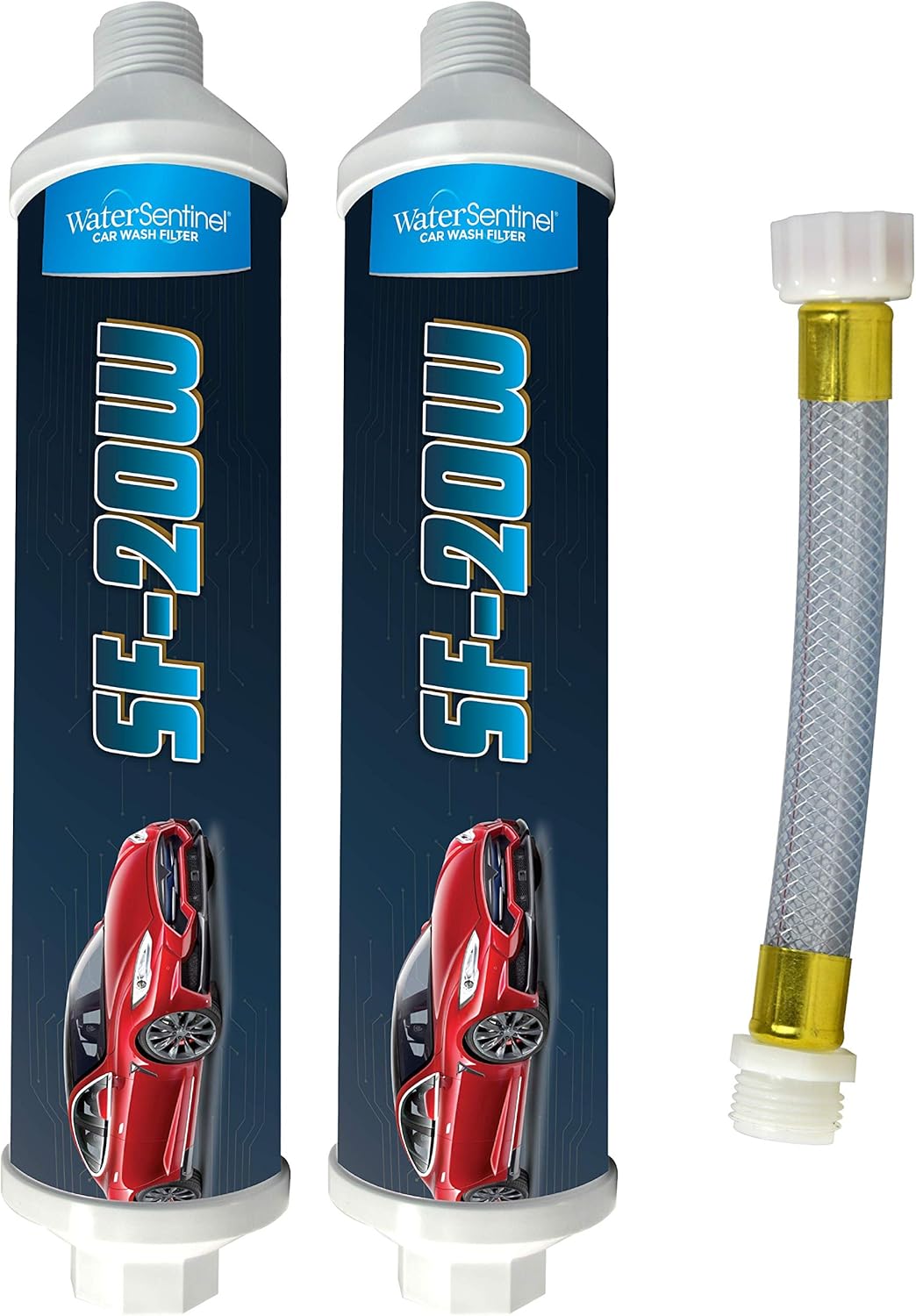 Inline Deionized Water Garden Hose Filter & Extension Adapter (2-Pack) I88363