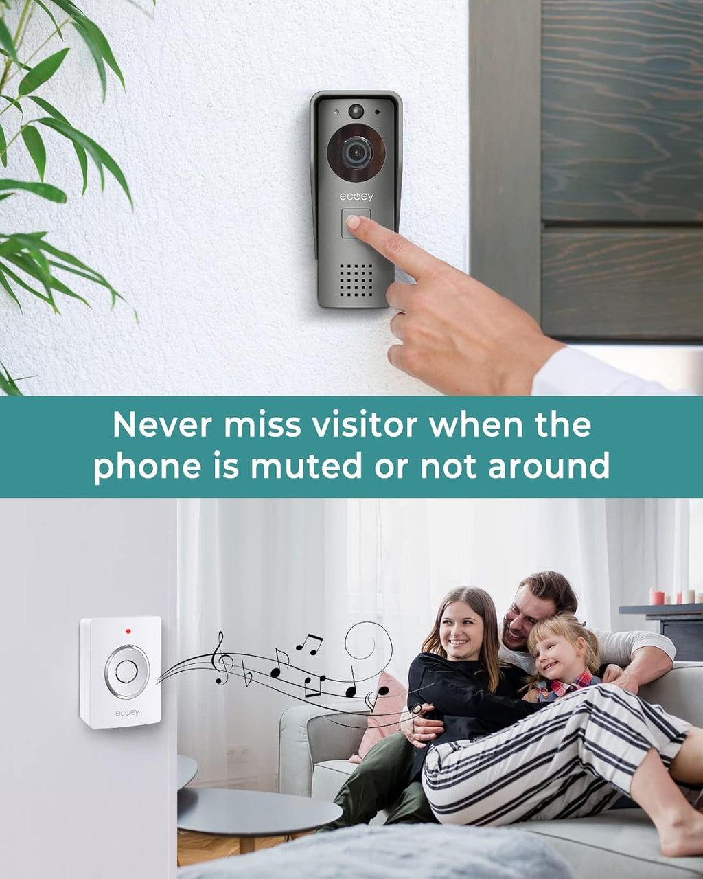 Wired Video Doorbell Camera with 1080P HD T38239