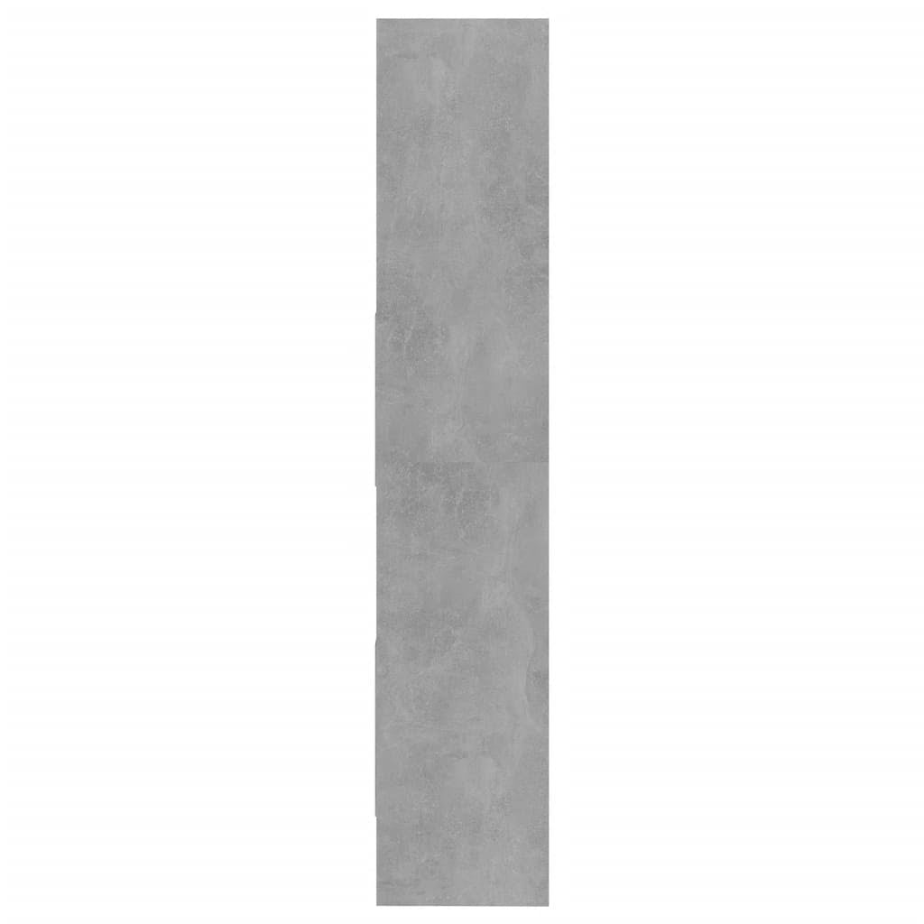 Concrete Gray Chipboard Book Cabinet Y1478
