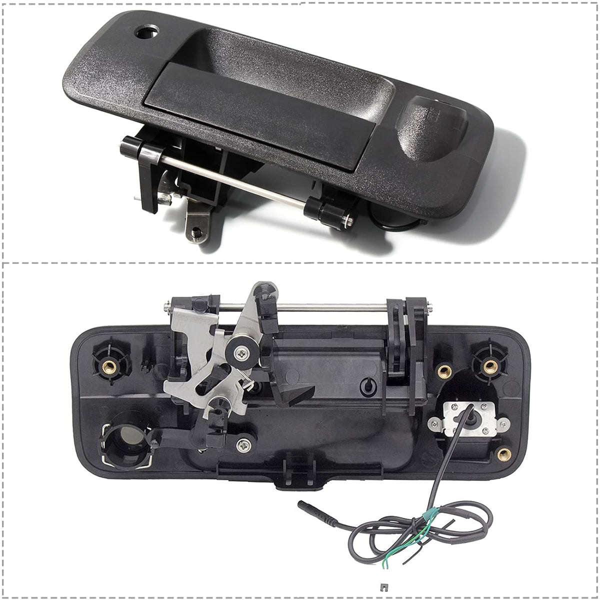 Tailgate Handle Backup Rear View Camera Black Pack of 2 K96277