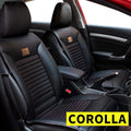 Faux Leather Car Seat Covers Full Set Black T15393