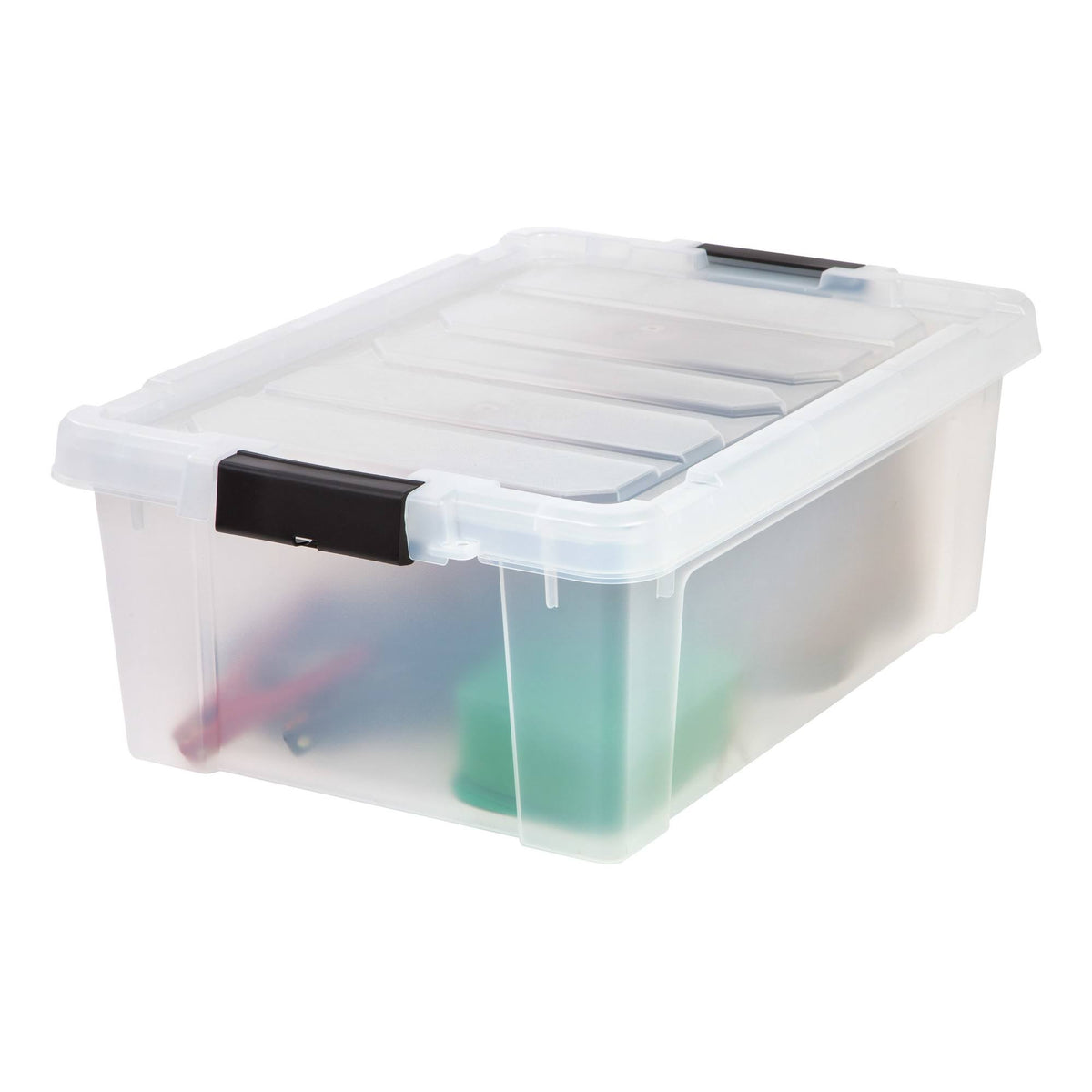 Clear 10-Gallon Plastic Totes Set of 4 M868