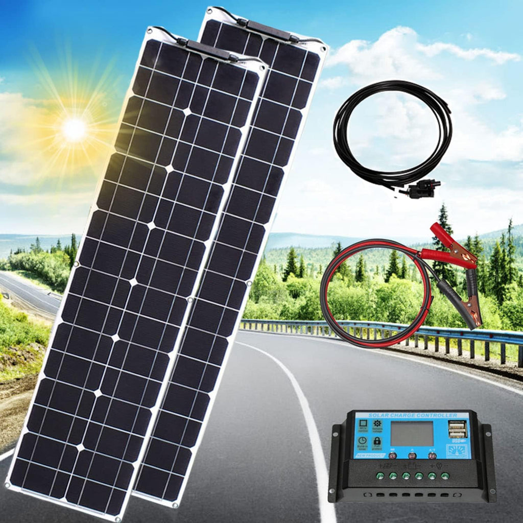 200W Monocrystalline Semi-Flexible Solar Panel Kit T3322