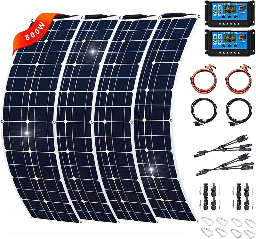 200W Monocrystalline Semi-Flexible Solar Panel Kit T3322