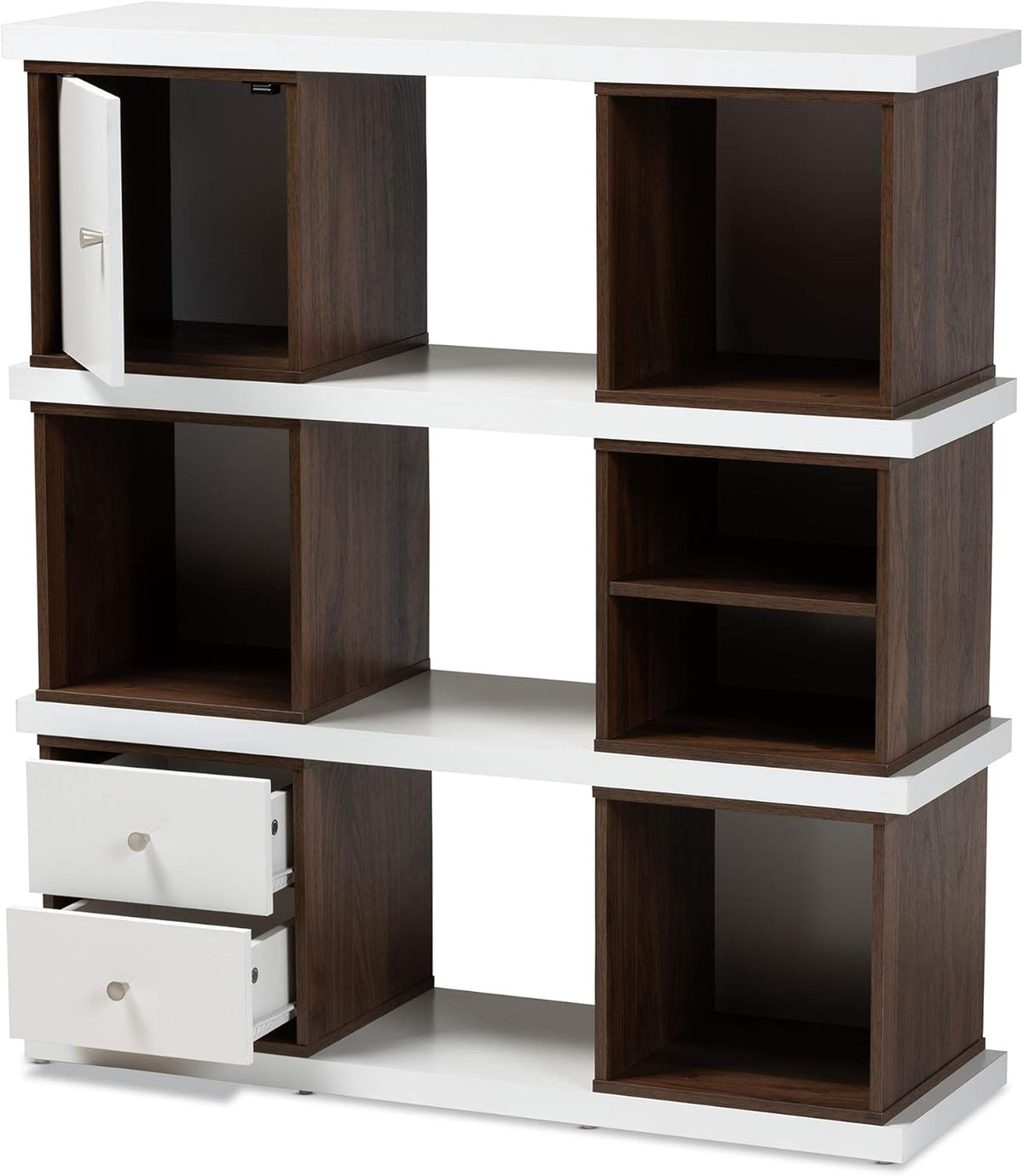 White Walnut Bookcase A8807