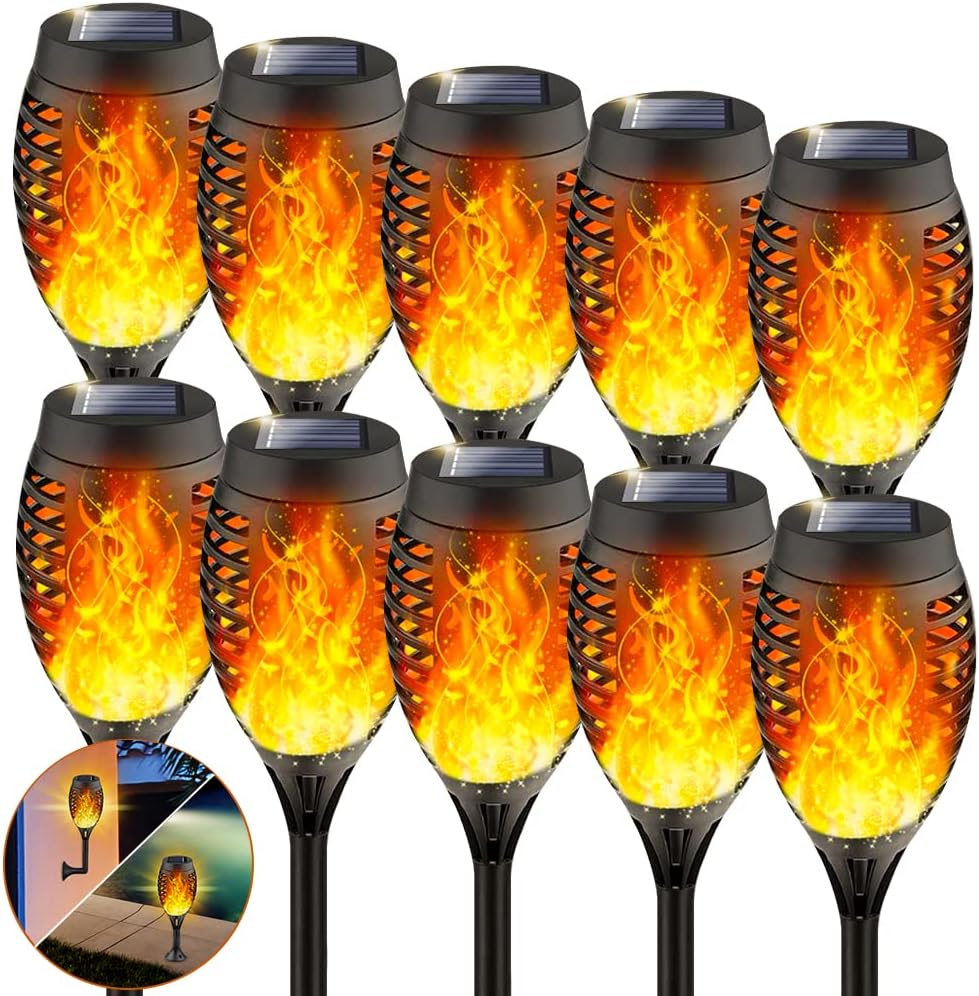 10 Pack Waterproof Solar Outdoor Lights Q892700