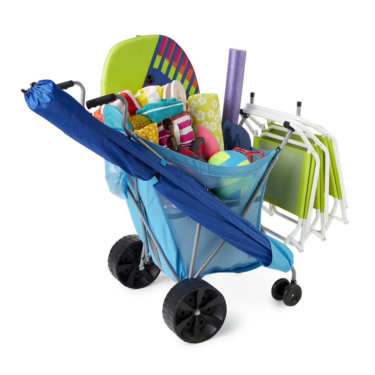 Blue Collapsible Garden Cart P3234