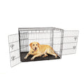Compact Double Door Metal Dog Crate Large X812803