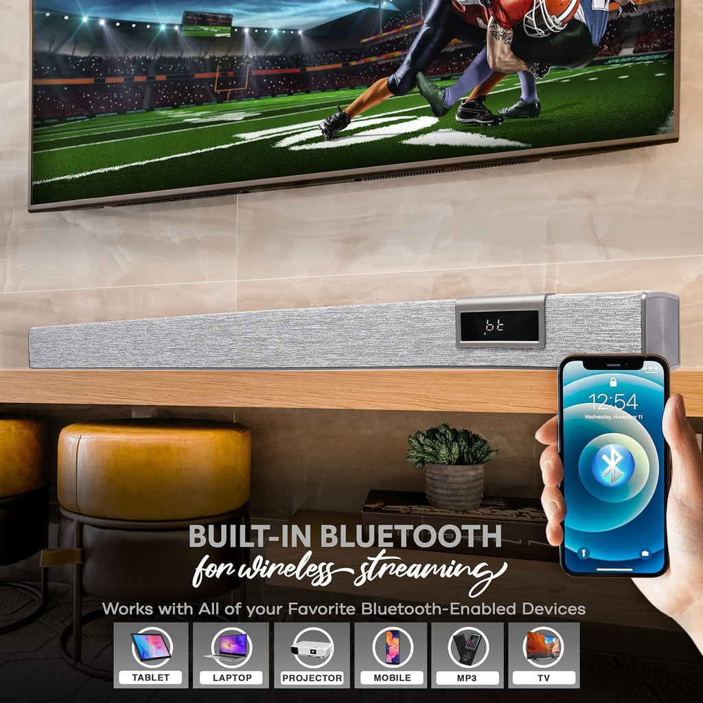 60W Bluetooth Soundbar with Remote Control U4164