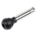 Snap in Tire Valve with Chrome Sleeve and Chrome Cap H981