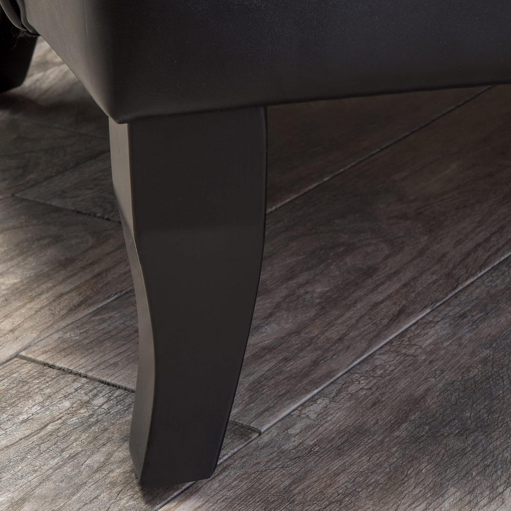 Black High Back Wing Chair O2228