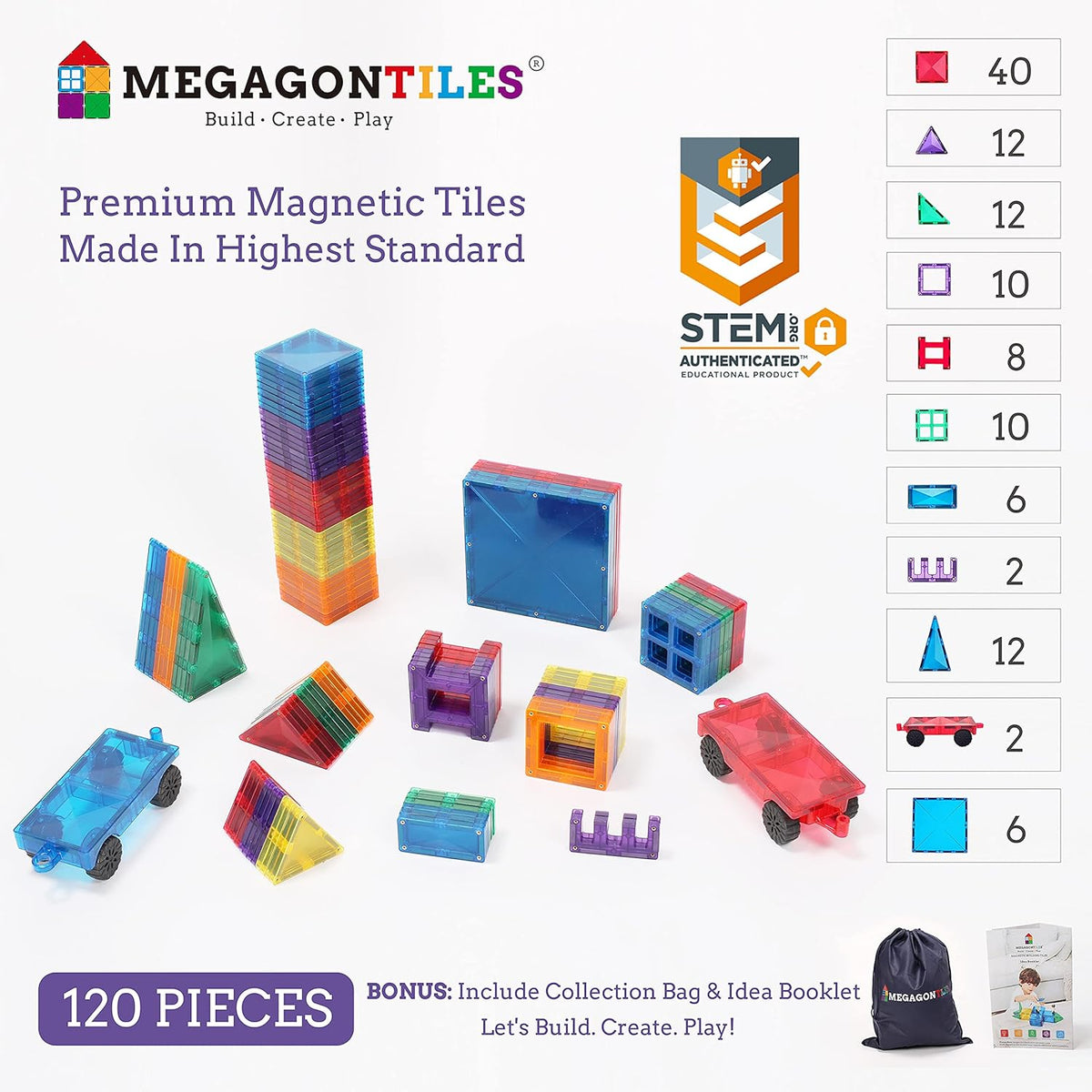 120PCS Magnetic Building Blocks R4541