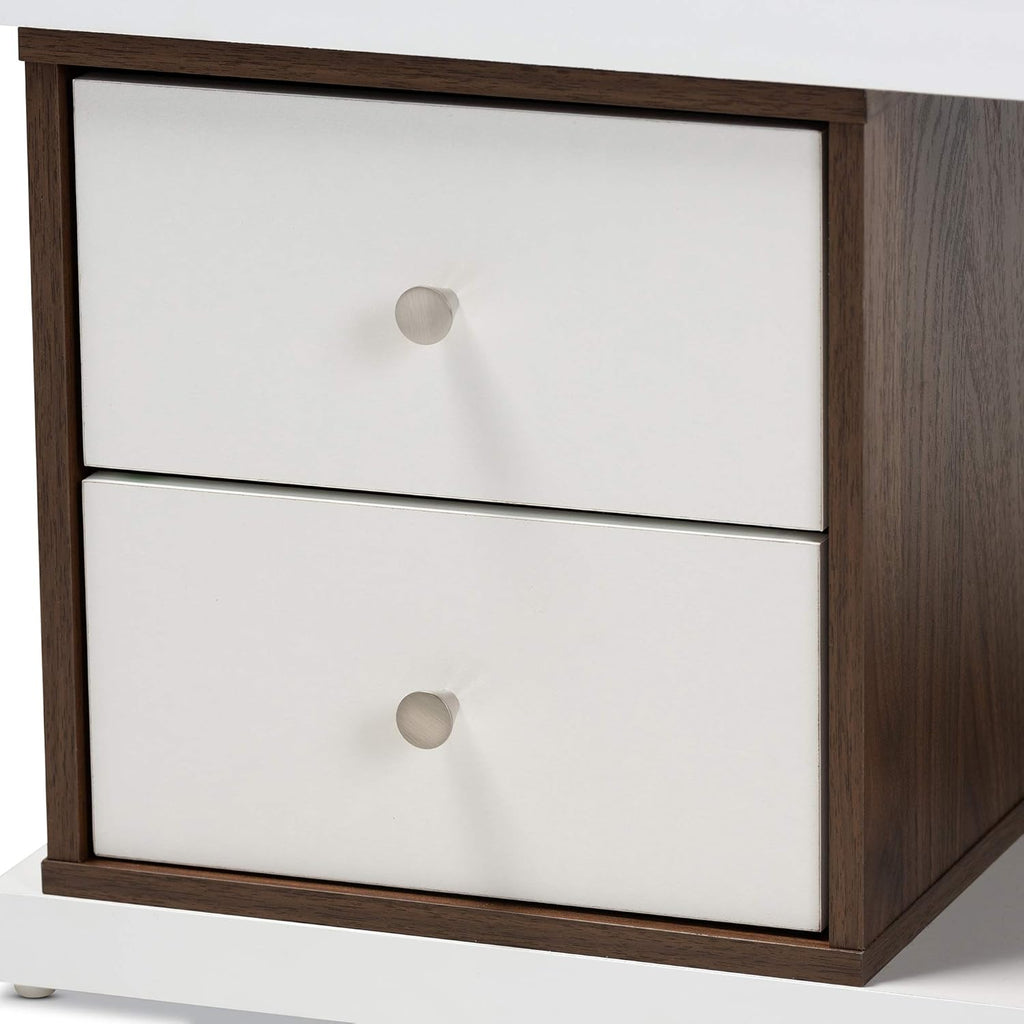 White Walnut Bookcase A8807