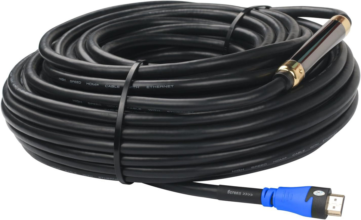 100 Feet Black HDMI Cable with Signal Booster G123275