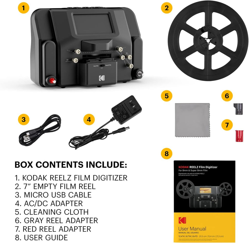8mm & Super 8 Films Digitizer Converter with 5 Screen J469368