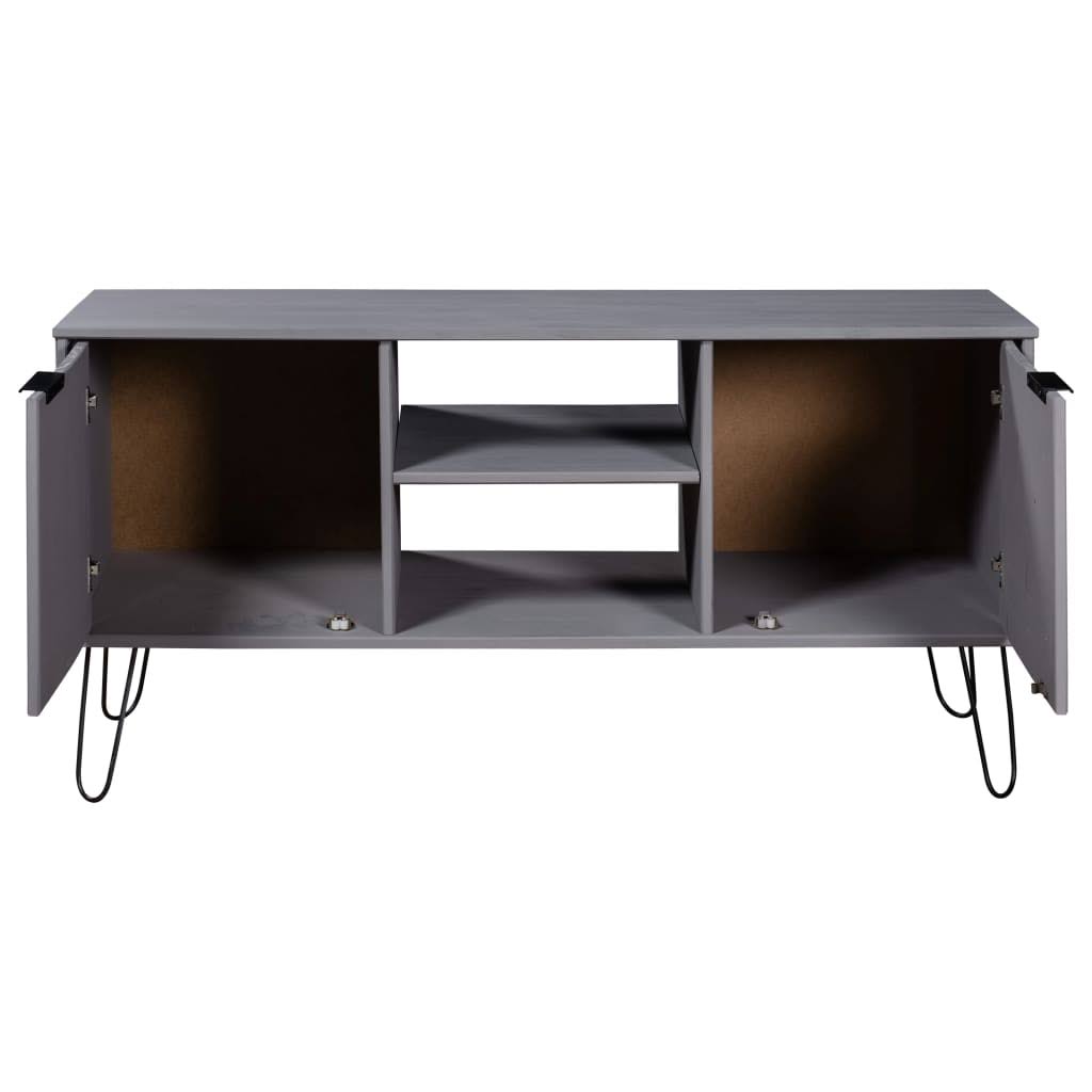 White Solid Pine Wood TV Cabinet U5347