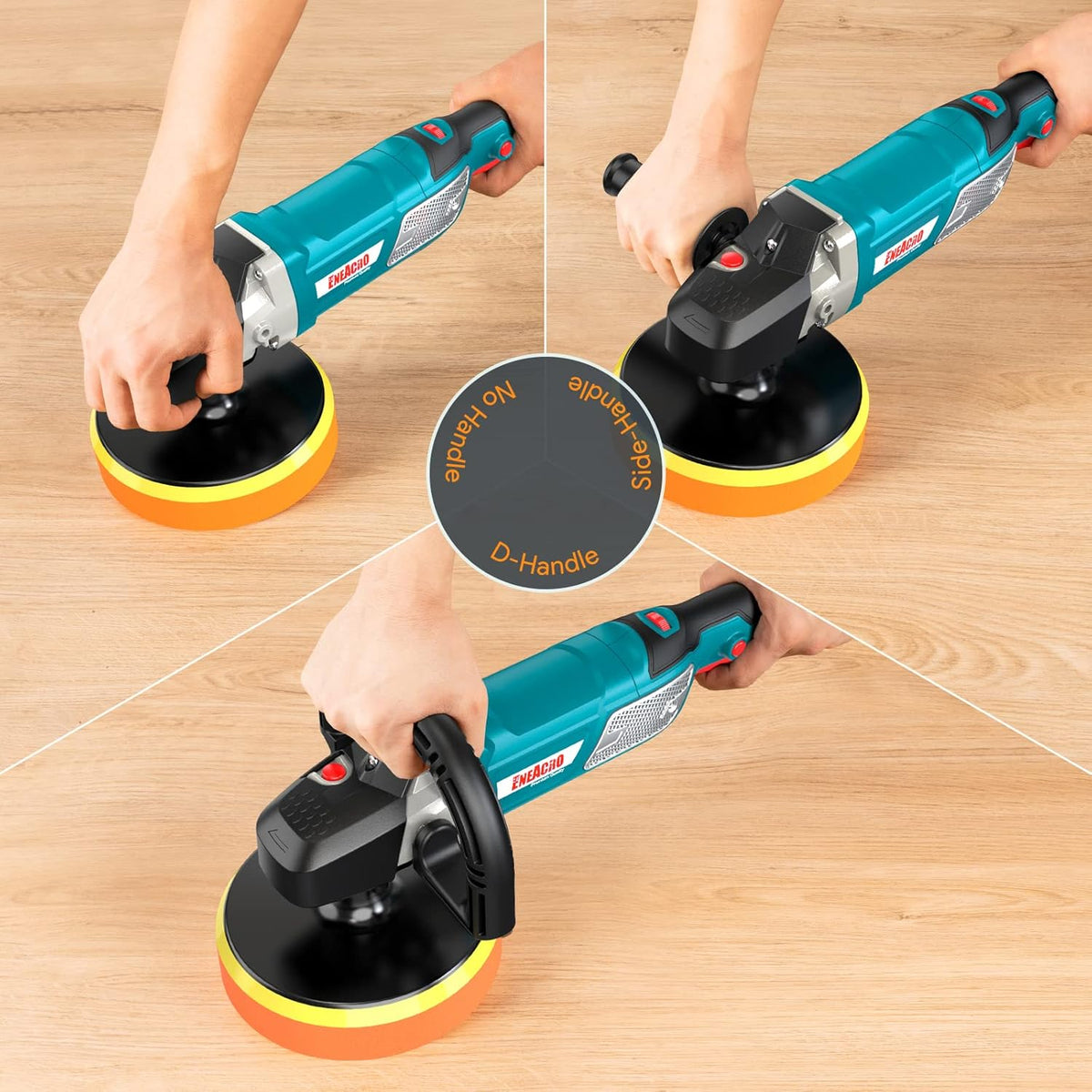 12 Amp 6-inch/7-inch Variable Speed Rotary Polisher E7028