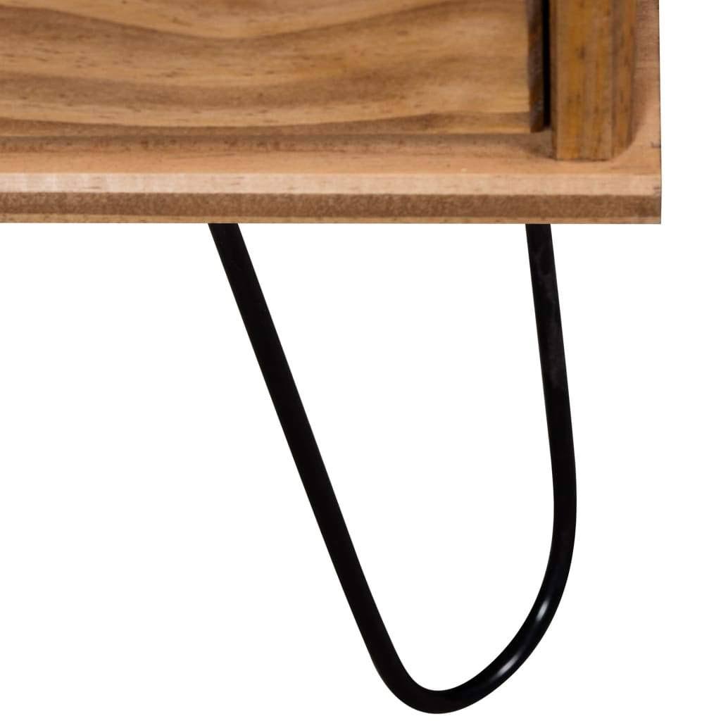 White Solid Pine Wood TV Cabinet U5347