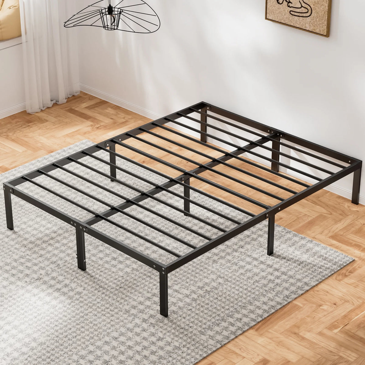 King Metal Platform Bed Frame Q712605
