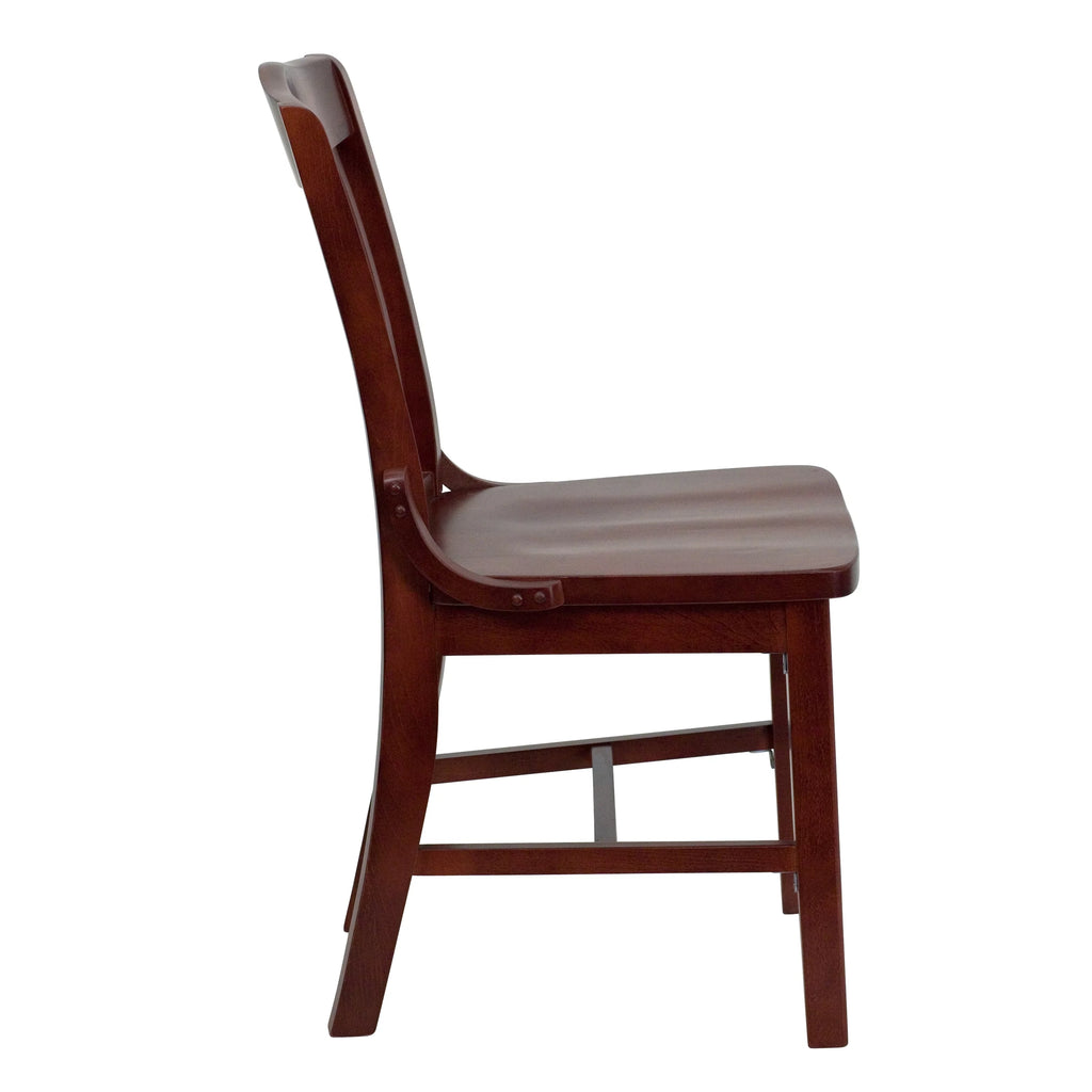 Mahogany Wood Chair W7075