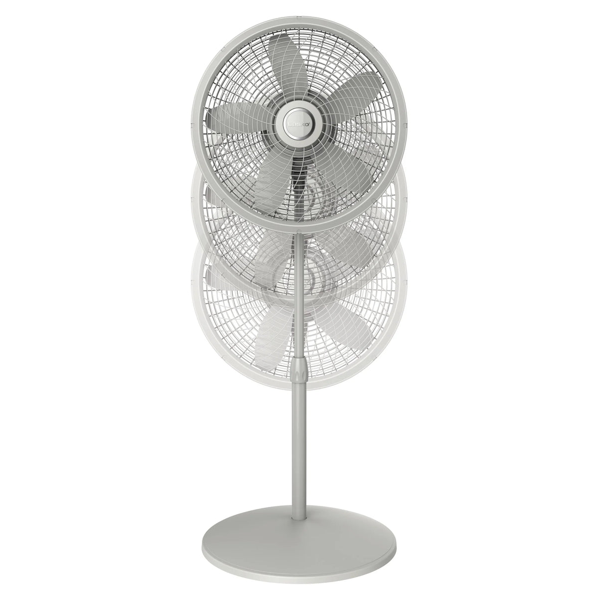 Adjustable Pedestal Fan, 3 Speeds, Gray D736249