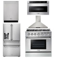 36 Gas Range, Range Hood, Microwave, Refrigerator, Dishwasher H977