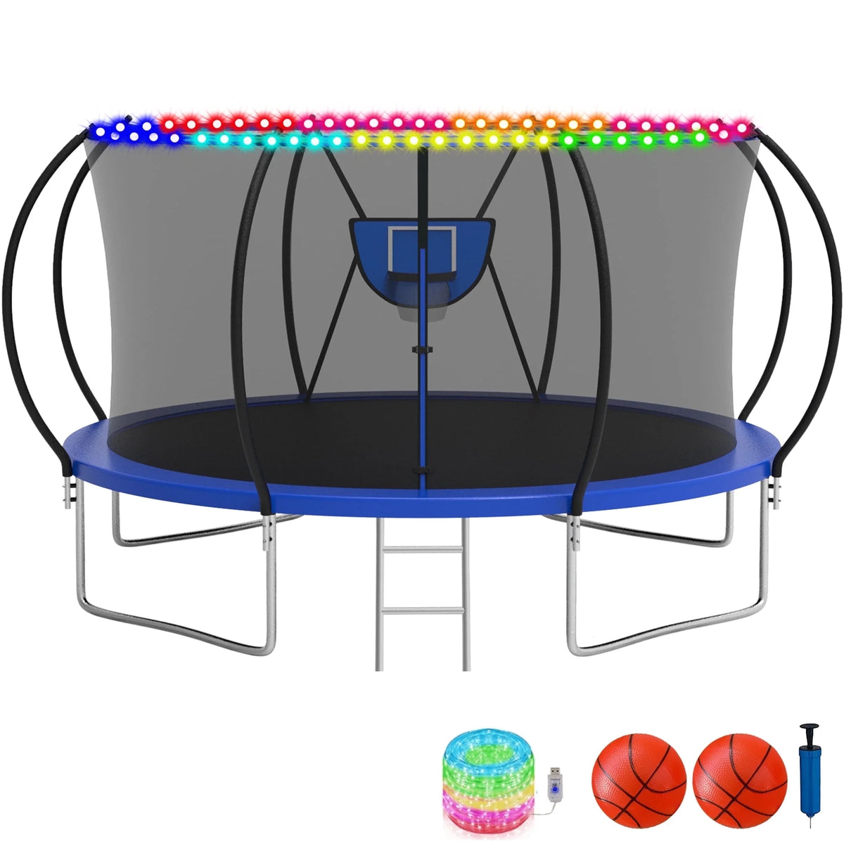 10FT 12FT 14FT 16FT Trampoline with Enclosure Net O924456