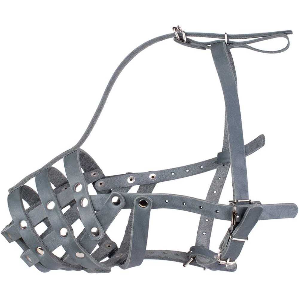 Dog Muzzle Leather Medium Large Breeds R805186