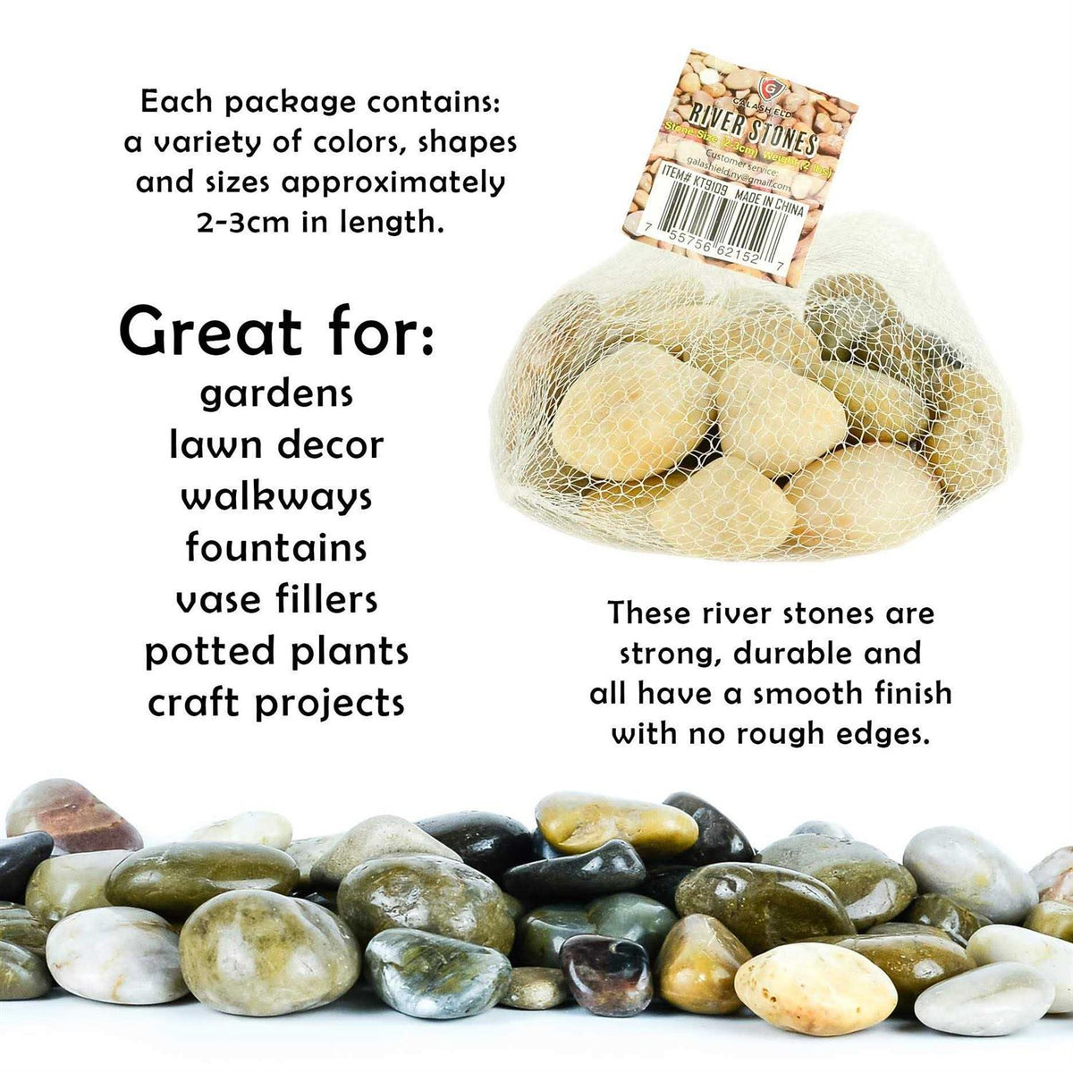 River Rocks Decorative Stones for Vases R8683