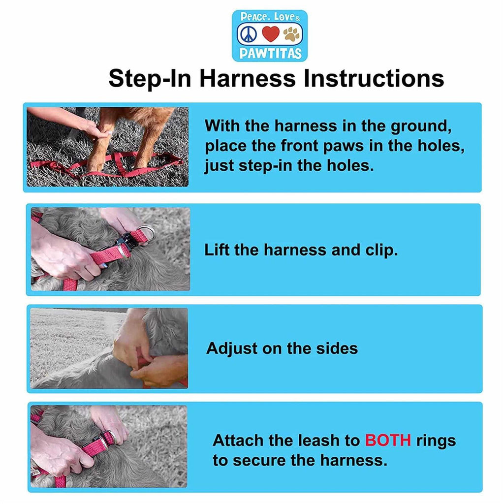 Reflective Step-in Dog Harness V876