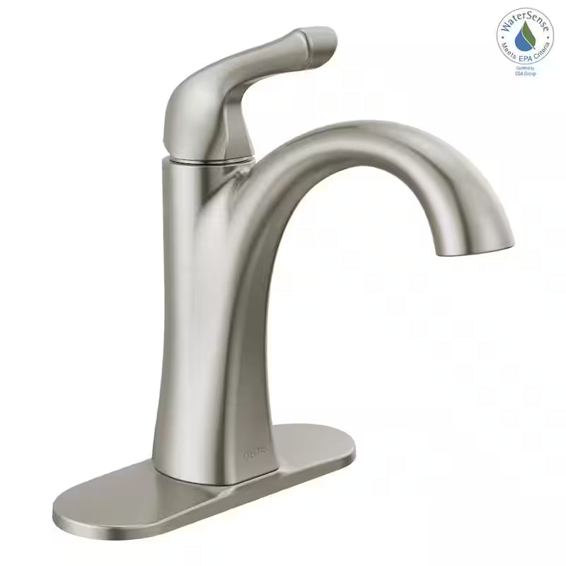 Single Hole Single-Handle Bathroom Faucet Brushed Nickel L6712