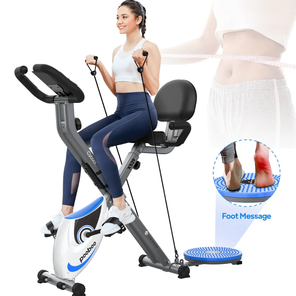 Folding Exercise Bike Indoor Cycling Bike G2931
