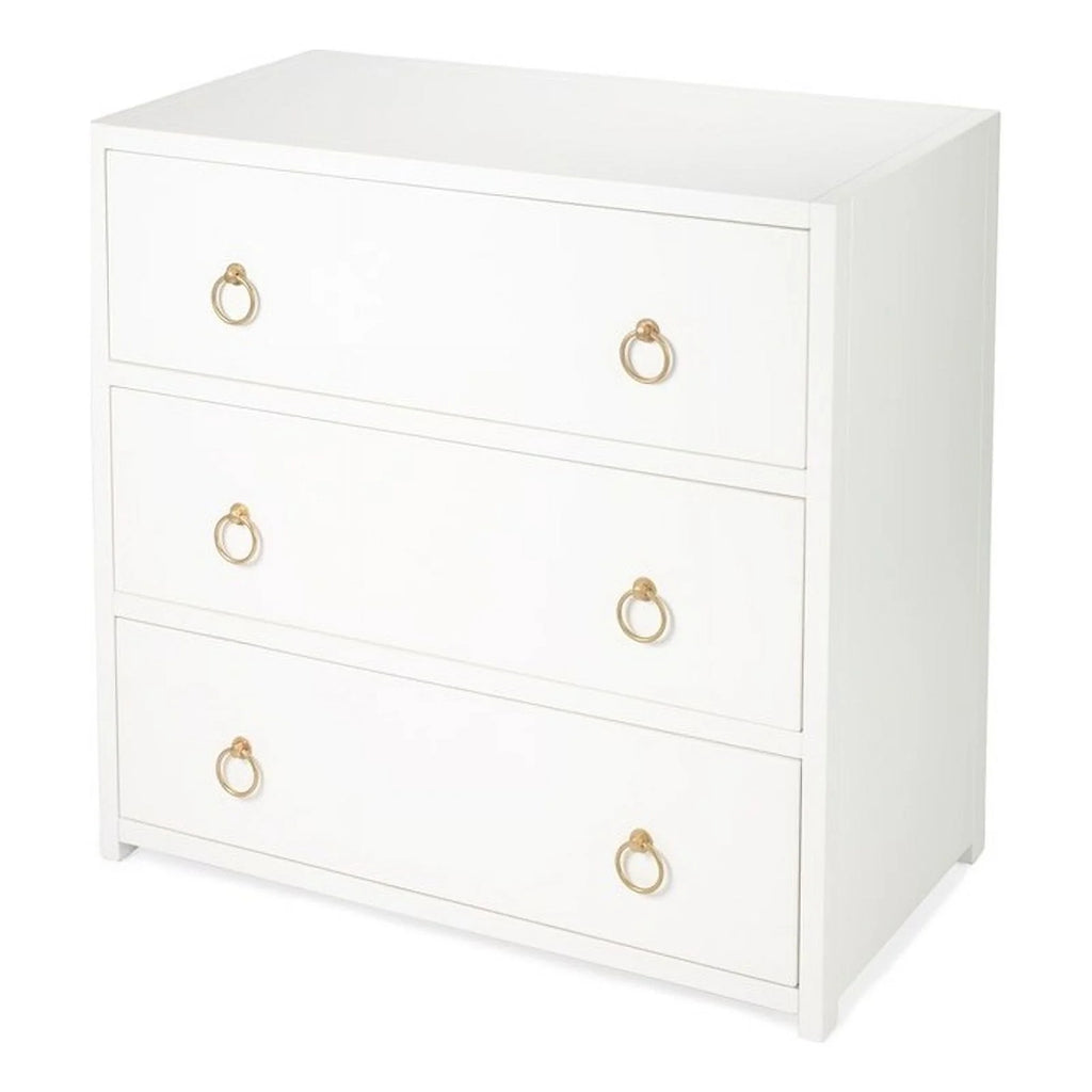 White 3 Drawer Chest X5511