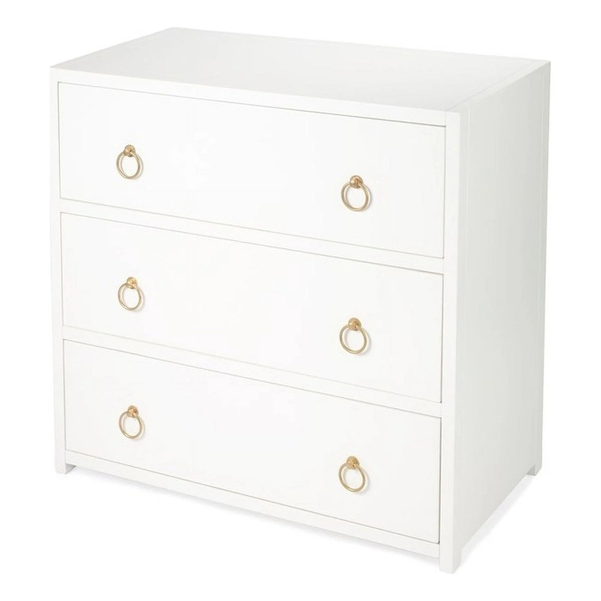 White 3 Drawer Chest X5511