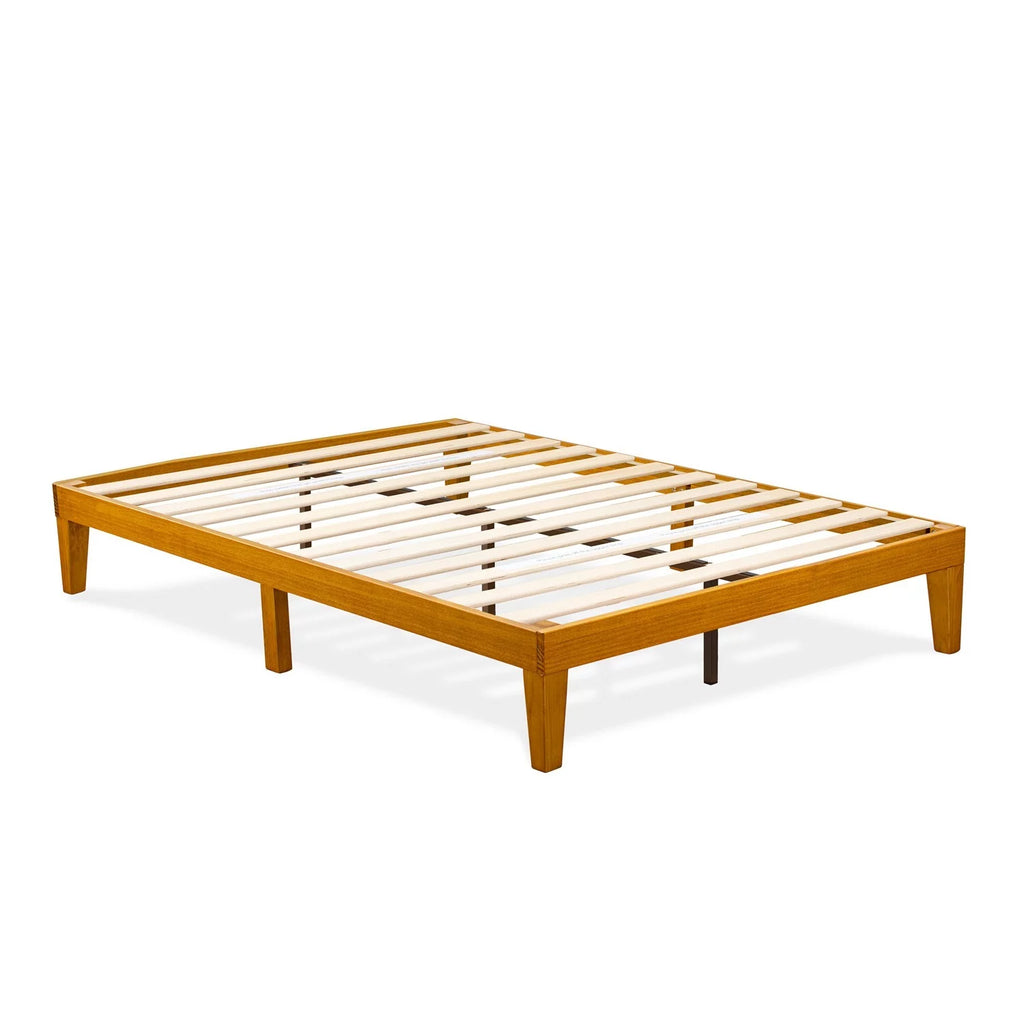 Full Platform Bed in Rustic Oak F116759