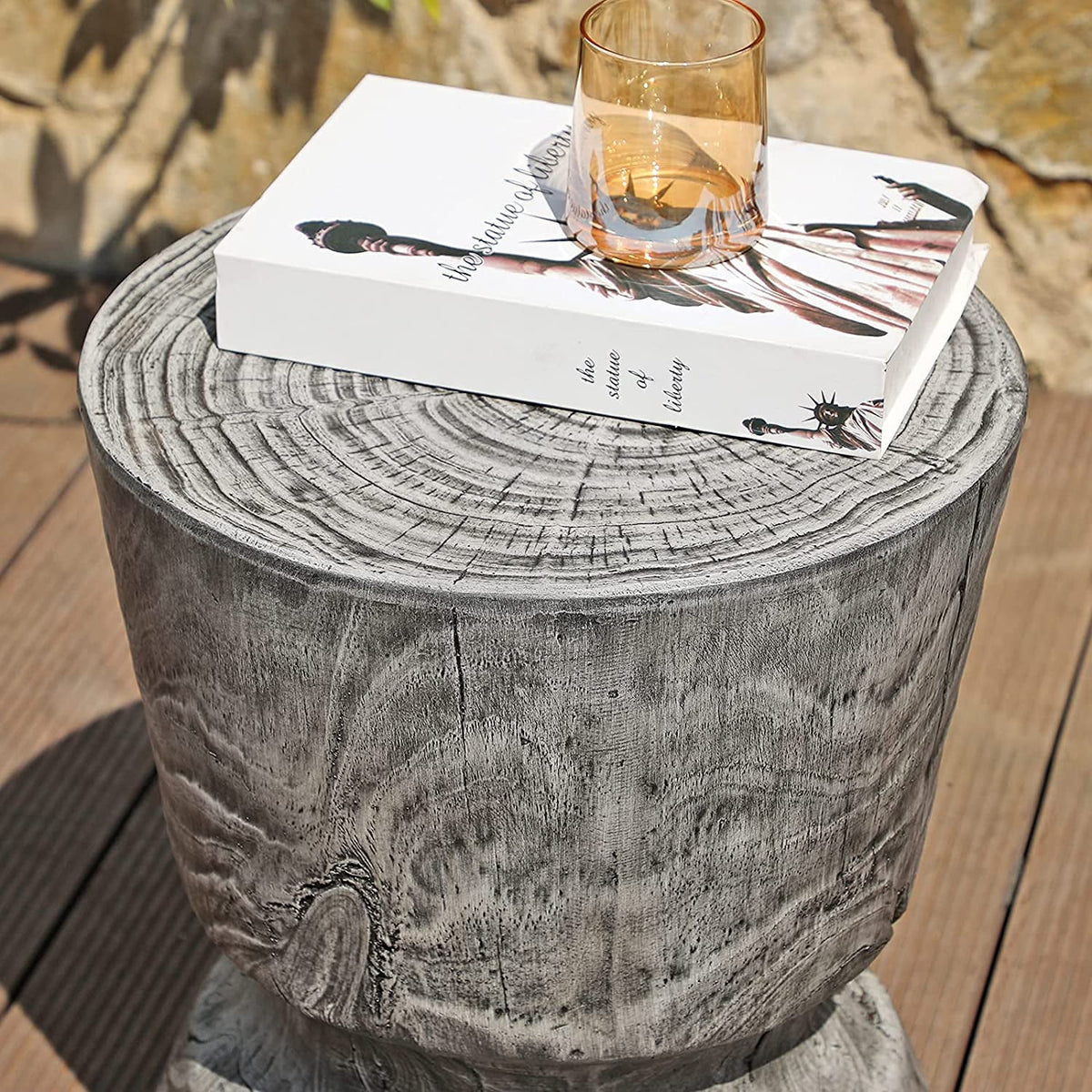 Outdoor Concrete Side Table Q107