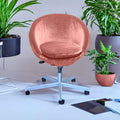 Velvet Blush Pink Chair Slip Cover S611547