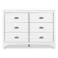 White 6-Drawer Dresser A1136