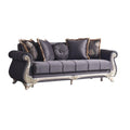 Anthracite Convertible Sleeper Loveseat C675953