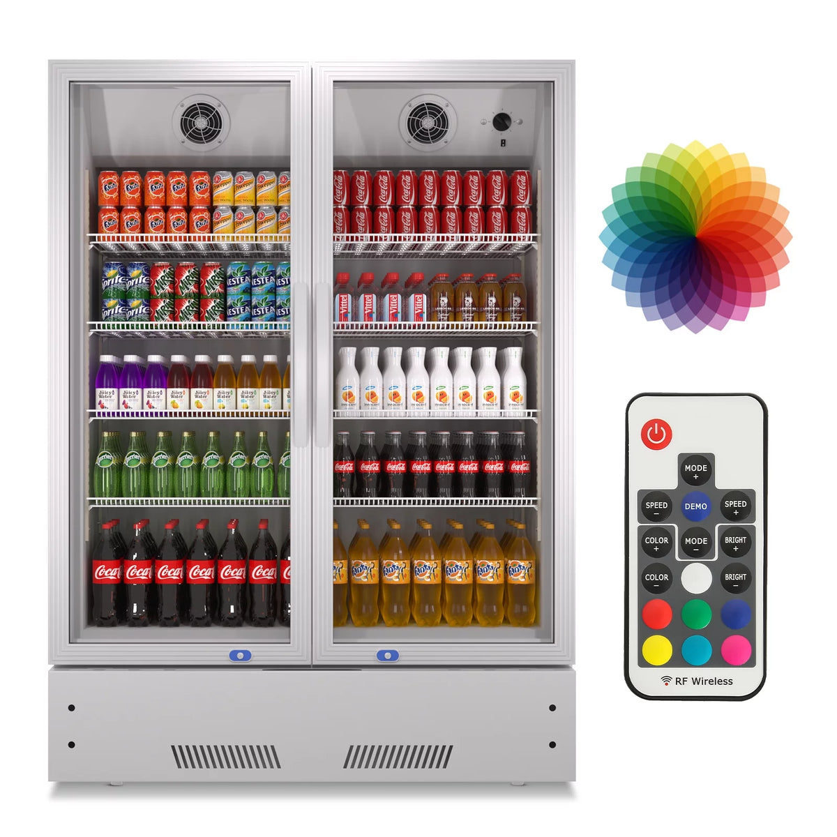 17 Cu.Ft Glass Door Upright Beverage Cooler D698