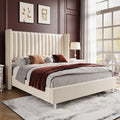 Queen Upholstered Wingback Bed Frame N8243